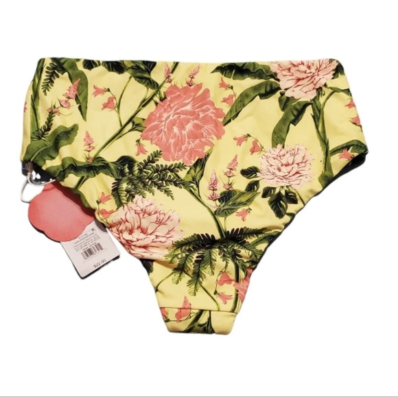 NWT Agua Bendita Women's Reversible High Rise Cheeky Bikini Bottoms XXL 17 - Picture 4 of 8